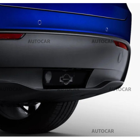 Anhängerkupplung für Tesla MODEL Y - automat horizontal–AHK abnehmbar - für  Fahrzeuge mit originaler Abdeckung in der Stoßstange ☑️